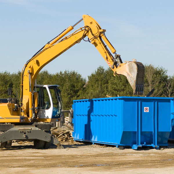 how does a residential dumpster rental service work in Amesville